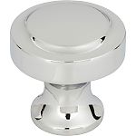 Atlas Homewares Bradbury 1-1/4" (32mm) Round Cabinet Knob (Polished Chrome)