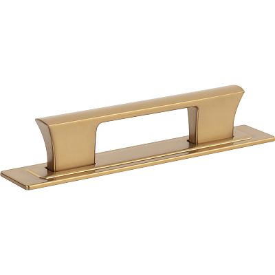 Atlas Homewares 3-3/4" (96mm) Center-to-Center Zander Cabinet Pull and Backplate