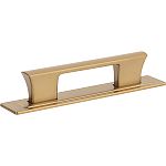 Atlas Homewares 3-3/4" (96mm) Center-to-Center Zander Cabinet Pull and Backplate