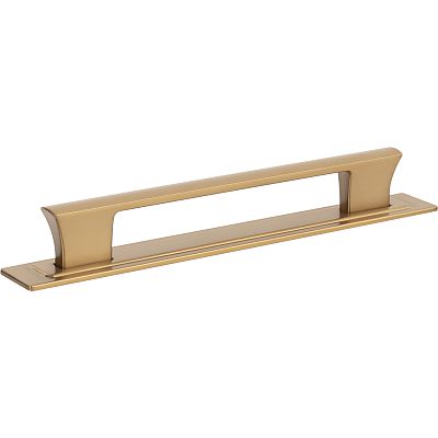 Atlas Homewares 6-5/16" (160mm) Center-to-Center Zander Cabinet Pull and Backplate