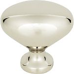 Atlas Homewares  1-1/4" (32mm)  Robin's Egg Cabinet Knob (Polished Nickel)