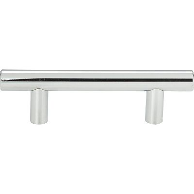 Atlas Homewares Euro-Tech 3" (76mm) Center-to-Center Linea Rail Cabinet Pull (Polished Chrome)