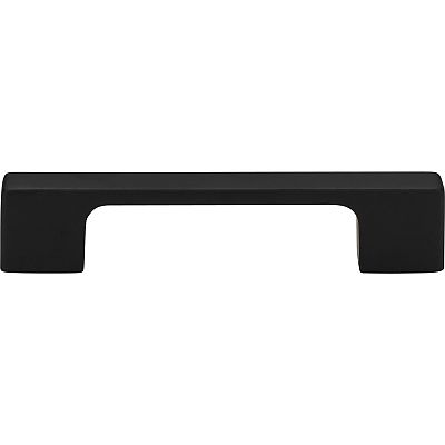 Atlas Homewares Successi 3-3/4" (96mm) Center-to-Center Thin Square Cabinet Pull (Black)