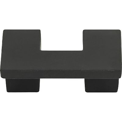 Atlas Homewares Successi 1-1/4" (32mm) Center-to-Center U-Turn Cabinet Knob (Black)