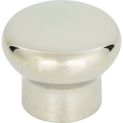 Atlas Homewares Polished Stainless Steel 1-1/4" (32mm) Round Cabinet Knob