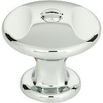 Atlas Homewares Ergo 1-3/8" (35mm) Round Cabinet Knob (Polished Chrome)