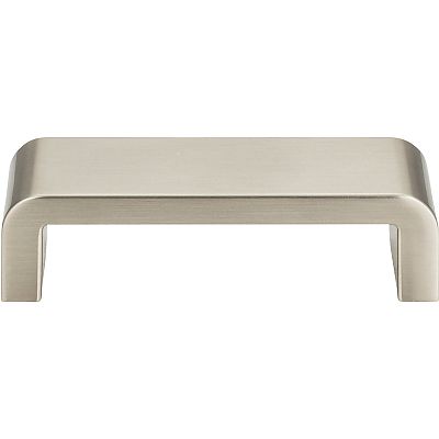 Atlas Homewares  3-3/4" (96mm) Center-to-Center Platform Cabinet Pull (Brushed Nickel)