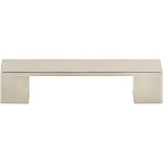 Atlas Homewares Successi 3-3/4" (96mm) Center-to-Center Wide Square Cabinet Pull (Brushed Nickel)