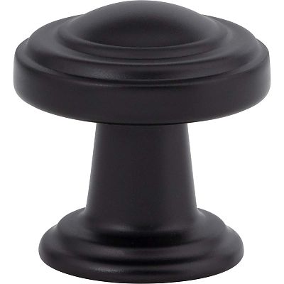 Atlas Homewares Bronte 1-1/8" (29mm) Cabinet Knob (Matte Black)