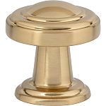 Atlas Homewares Bronte 1-1/8" (29mm) Cabinet Knob (Warm Brass)