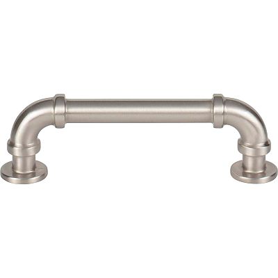 Atlas Homewares Steam Punk 3-3/4" (96mm) Center-to-Center Cabinet Pull (Brushed Nickel)