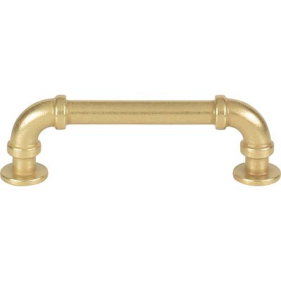 Atlas Homewares Steam Punk 3-3/4" (96mm) Center-to-Center Cabinet Pull (Vintage Brass)