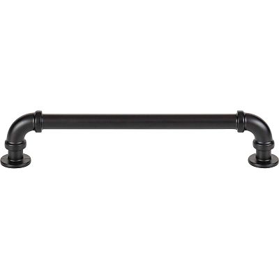 Atlas Homewares Steam Punk 6-5/16" (160mm) Center-to-Center Cabinet Pull (Matte Black)