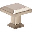 Atlas Homewares Sweetbriar Lane 1-1/4" (32mm) Square Knob (Brushed Nickel)