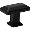 Atlas Homewares Sweetbriar Lane 1-3/8" (35mm) Rectangle Knob (Matte Black)