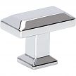Atlas Homewares Sweetbriar Lane 1-3/8" (35mm) Rectangle Knob (Polished Chrome)