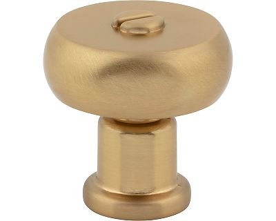 Atlas Homewares Everitt 1-3/16" (30mm) Round Cabinet Knob (Warm Brass)