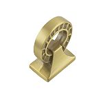 Belwith Keeler Bijou Astoria 1-1/8" (29mm) Mock Key (Brushed Golden Brass)
