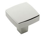 Belwith-Keeler Coventry 1-1/4" (32mm) Square Cabinet Knob (Polished Nickel)