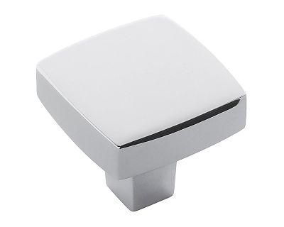 Belwith-Keeler Coventry 1-1/4" (32mm) Square Cabinet Knob (Chrome)