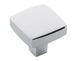 Belwith-Keeler Coventry 1-1/4" (32mm) Square Cabinet Knob (Chrome)