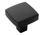 Belwith-Keeler Coventry 1-1/4" (32mm) Square Cabinet Knob (Matte Black)