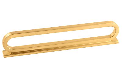 Belwith-Keeler Corsa 5-1/16" (129mm) Center-to-Center & 6-5/16" (160mm) Center-to-Center Cabinet Pull (Brushed Golden Brass)