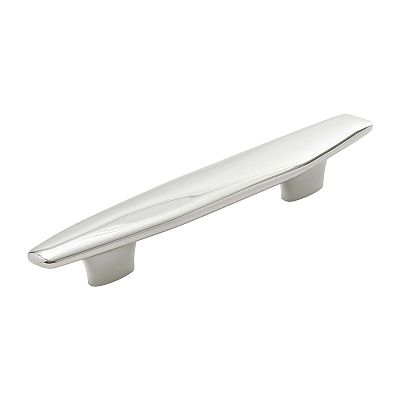 Belwith Keeler Pebble 3-3/4" (96mm) Center-to-Center or 5-1/16" (129mm) Center-to-Center Cabinet Pull (Polished Nickel)