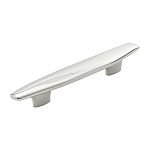 Belwith Keeler Pebble 3-3/4" (96mm) Center-to-Center or 5-1/16" (129mm) Center-to-Center Cabinet Pull (Polished Nickel)