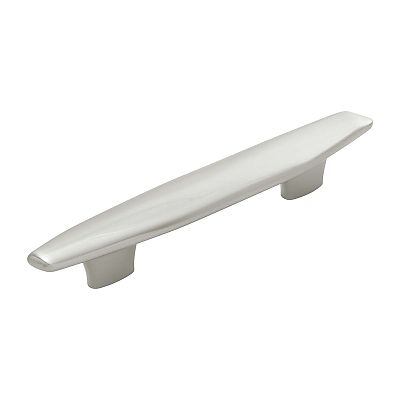 Belwith Keeler Pebble 3-3/4" (96mm) Center-to-Center or 5-1/16" (129mm) Center-to-Center Cabinet Pull (Satin Nickel)