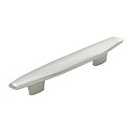 Belwith Keeler Pebble 3-3/4" (96mm) Center-to-Center or 5-1/16" (129mm) Center-to-Center Cabinet Pull (Satin Nickel)