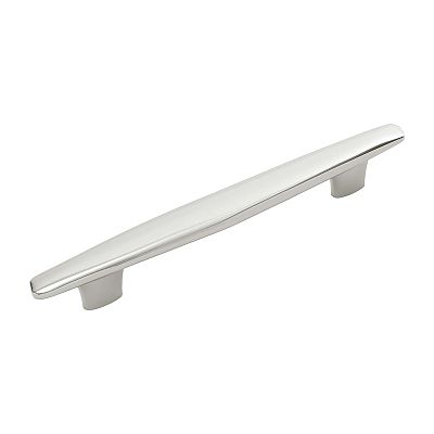 Belwith Keeler Pebble 6-5/16" (160mm) Center-to-Center or 7-9/16" (192mm) Center-to-Center Cabinet Pull (Polished Nickel)