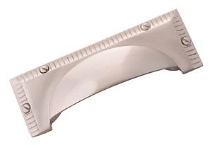 Belwith Keeler Vintage 1900 3" (76mm) Center-to-Center Cabinet Cup/Bin Pull (Satin Nickel)