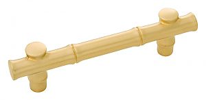 Belwith Keeler Junzi 3-3/4" (96mm) Center-to-Center Cabinet Pull (Satin Brass)