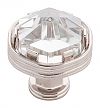 Belwith Keeler Chrysalis 1-3/16" (30mm) Cabinet Knob (Clear Glass/Polished Nickel)