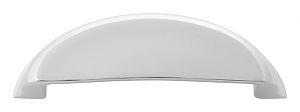 Belwith Keeler Fuller 3-3/4" (96mm) Center-to-Center Cabinet Cup/Bin Pull (Polished Chrome)