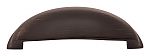 Belwith Keeler Fuller 3-3/4" (96mm) Center-to-Center Cabinet Cup/Bin Pull (Vintage Bronze)