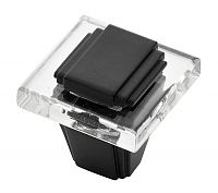 Belwith Keeler Belleclaire 1-1/4" (32mm) Square Cabinet Knob (Matte Black)