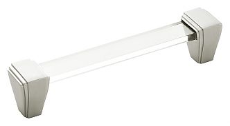 Belwith Keeler Belleclaire 5" (128mm) Center-to-Center Square Cabinet Pull (Satin Nickel)