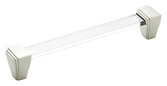Belwith Keeler Belleclaire 6-5/16" (160mm) Center-to-Center Square Cabinet Pull (Polished Nickel)