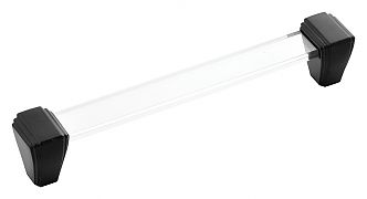 Belwith Keeler Belleclaire 6-5/16" (160mm) Center-to-Center Square Cabinet Pull (Matte Black)
