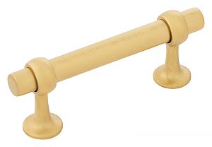 Belwith Keeler Ostia 3" (76mm) Center-to-Center Cabinet Pull (Brushed Golden Brass)
