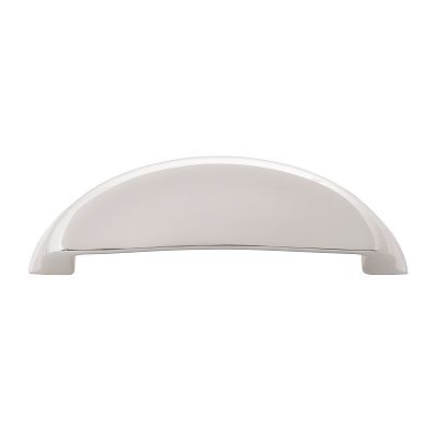 Belwith-Keeler Fuller 3-3/4" (96mm) Center-to-Center Cabinet Cup/Bin Pull (Polished Nickel)