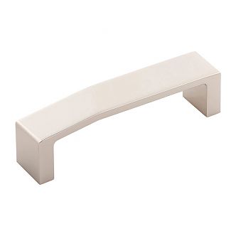 Belwith Keeler Veer 3-3/4" (96mm) Center-to-Center Cabinet Pull (Polished Nickel)