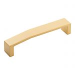 Belwith Keeler Veer 5" (128mm) Center-to-Center Cabinet Pull (Brushed Golden Brass)