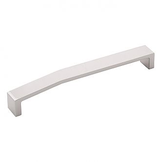 Belwith Keeler Veer 7-9/16" (192mm) Center-to-Center Cabinet Pull (Polished Nickel)