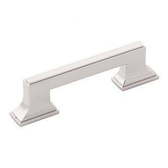 Belwith Keeler Brownstone 3" (76mm) Center-to-Center or 3-3/4" (96mm) Center-to-Center Cabinet Pull - 4-15/16" (125mm) Overall Length (Polished Nickel)