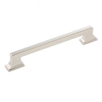 Belwith Keeler Brownstone 6-5/16" (160mm) Center-to-Center Cabinet Pull (Polished Nickel)