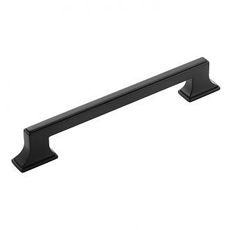 Belwith Keeler Brownstone 6-5/16" (160mm) Center-to-Center Cabinet Pull (Matte Black)