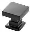Belwith Keeler Brighton 1" (25mm) Square Cabinet Knob (Matte Black)